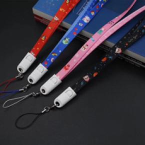 IW5004 2-in-1 USB cable with lanyard