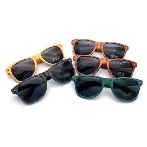 Wood effect plastic sunglasses