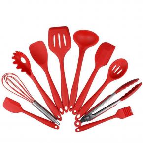 10PCS Kitchen Silicone Utensil Set 